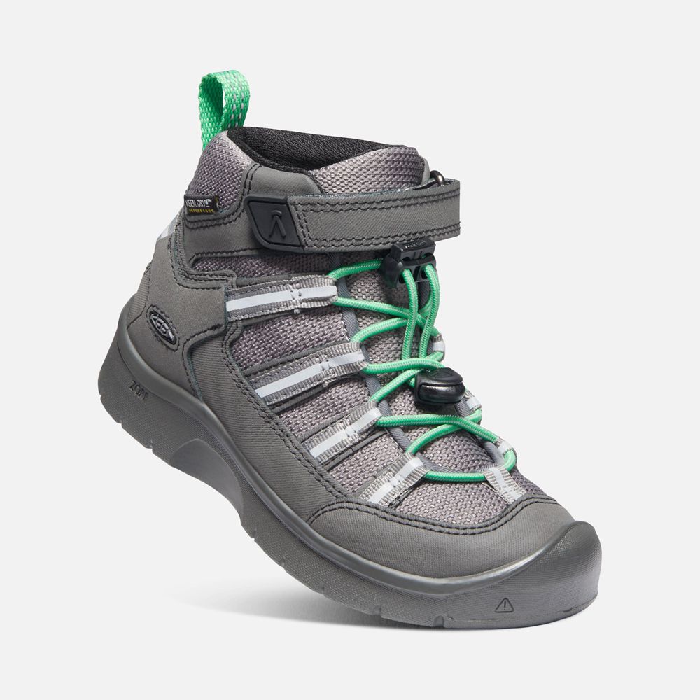 Botas de Zapatillas Keen Mexico Grises/Verdes - Niños Hikeport Ii Sport Waterproof - LM8395201